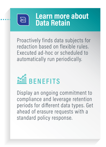 Learn about Data Retain