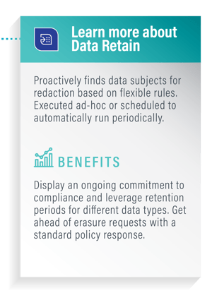 Learn about Data Retain