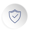 Designed and met security requirements icon