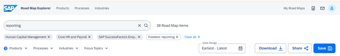 SAP Roadmap expolorer