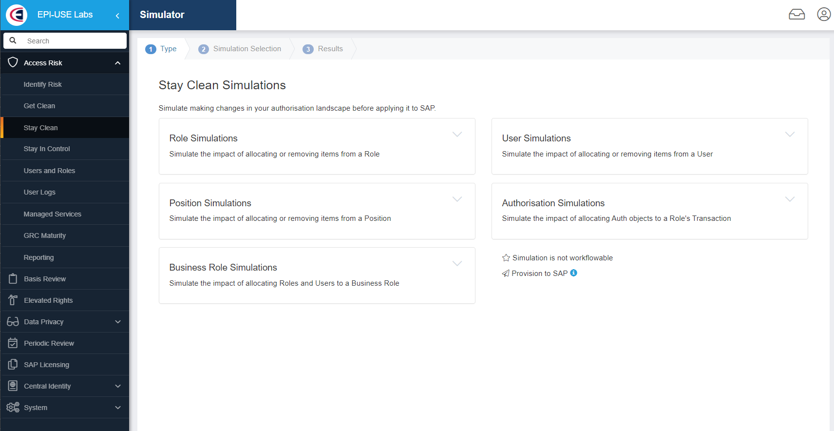 Soterion's Access Risk Management - Simulator