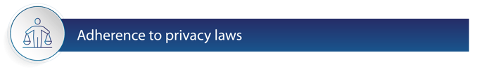 Adherence to privacy laws 2