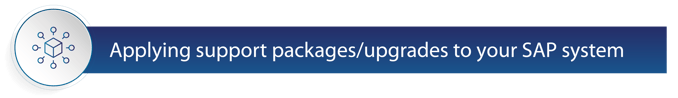 Applying support packages-upgrades to your SAP system 2
