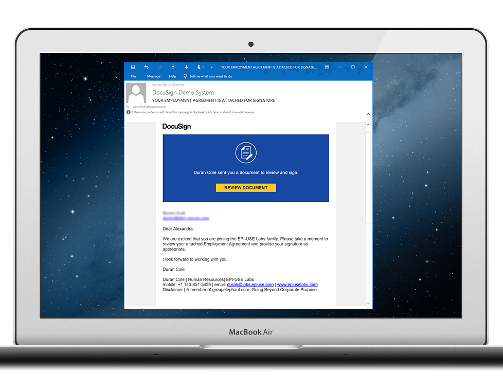 Capture Electronic Signatures on your SAP HCM Documents and Contracts