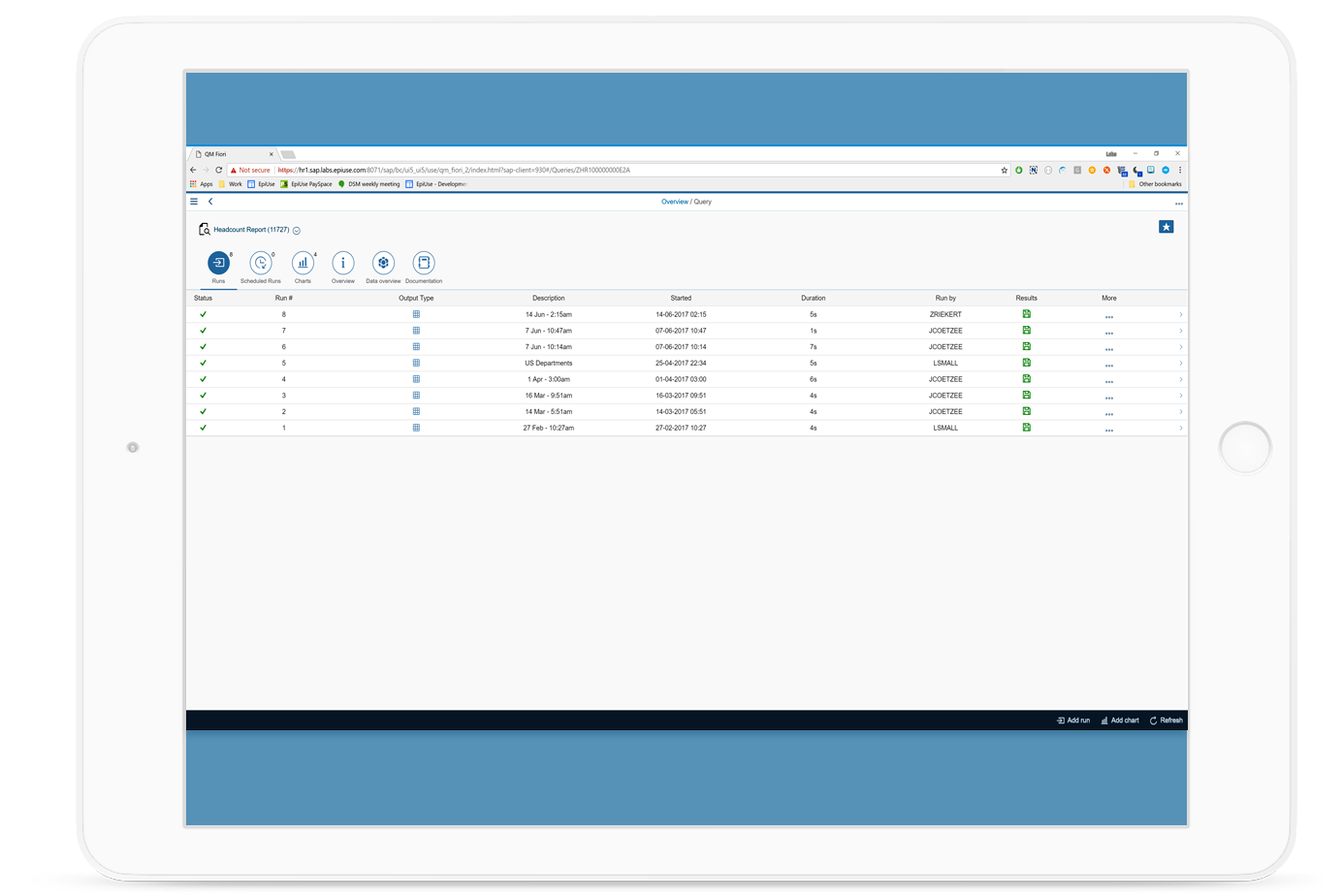 Query Manager Fiori app