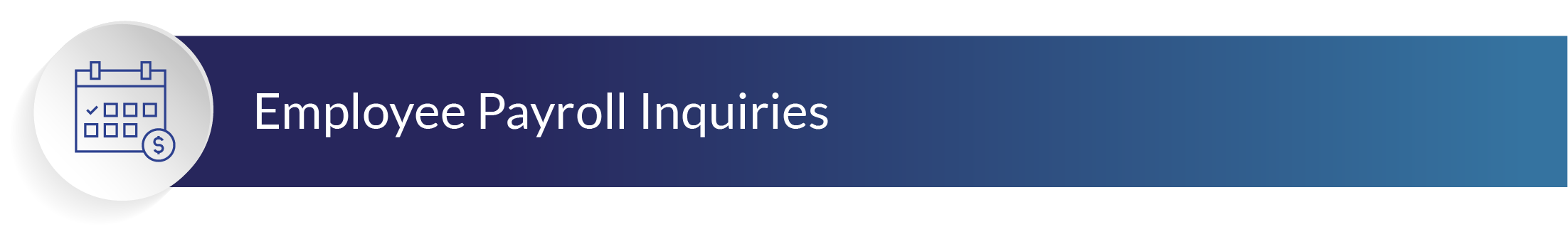 Employee Payroll Inquiries