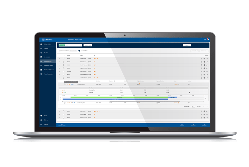 Approve or reject time