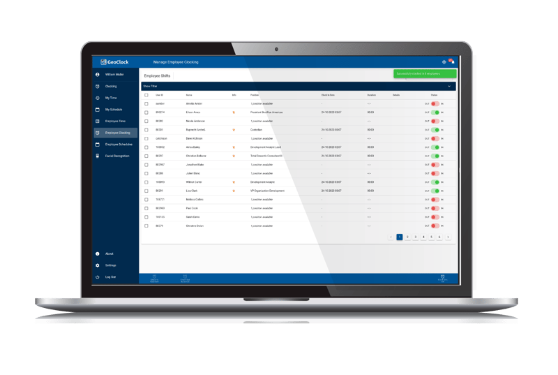 Manage Employee Clocking