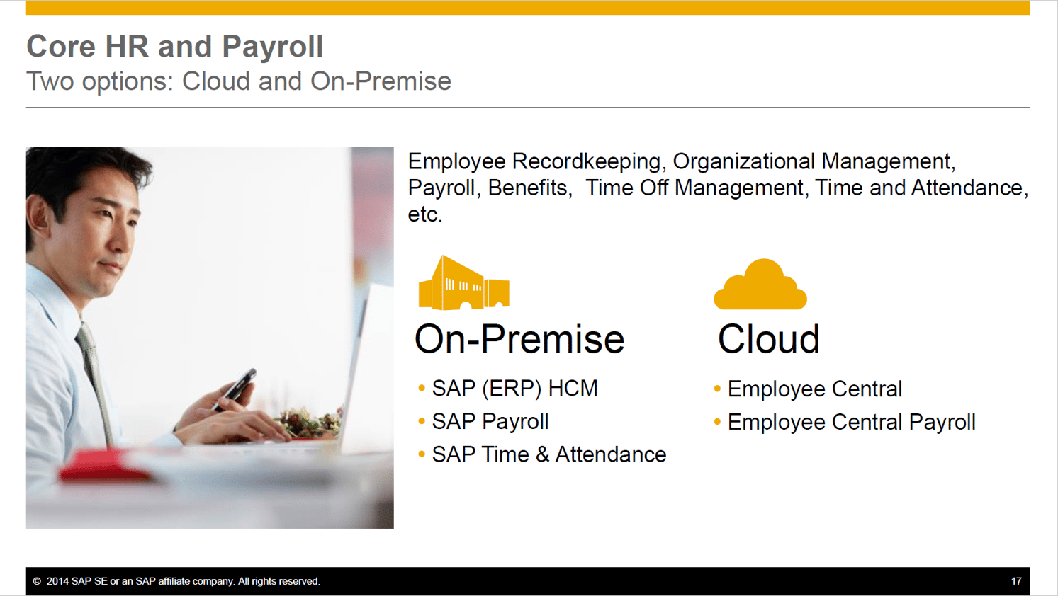 AP HCM customers a planned movement to the cloud and a planned future cessation of its On-Premise HCM applications, including Payroll