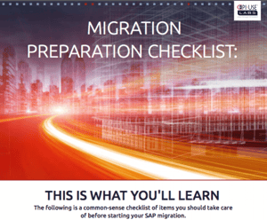Migration Preparation Checklist Migration Preparation Checklist