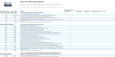 SAP Test Data Copy Runbook.
