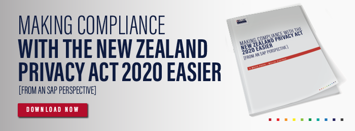 The New Zealand Privacy Act 2020 Steps To Get Your Sap System Compliant