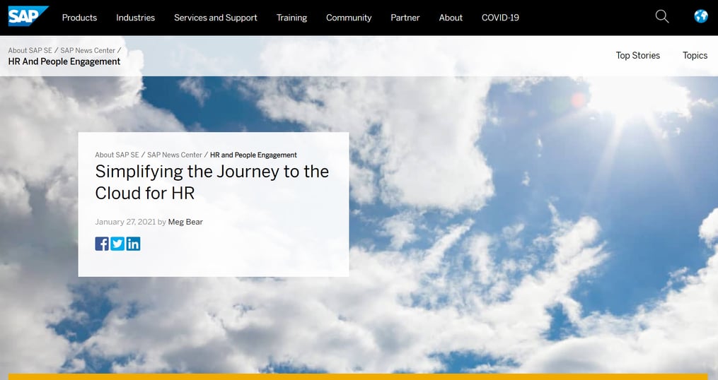 Simplifying the Journey to the Cloud for HCM