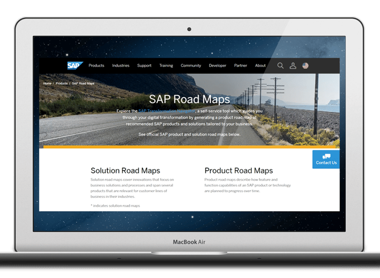sap-road-maps-screen