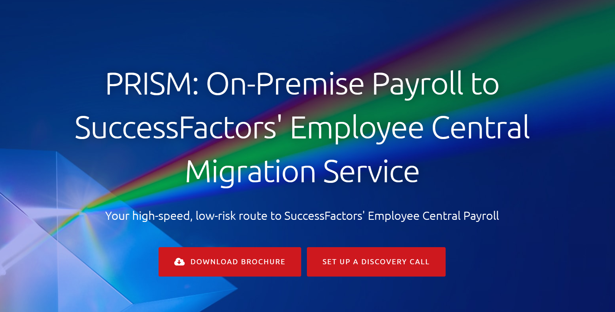 Set up a discovery call PRISM Payroll Migration Service
