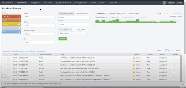 Incident Review (Enterprise Security)